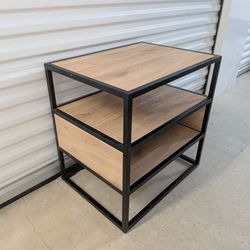 Modern Industrial Wood & Metal Storage Cabinet / Console Table
