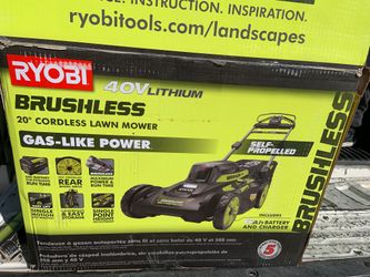 Ryobi Lawnmower Self Properly 40v 