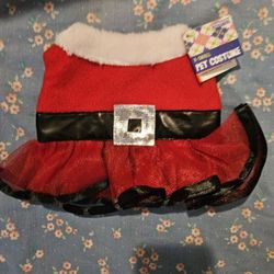NEW HORIZON GROUP.  CHRISTMAS CLAUSE DRESS PET  COSTUME   