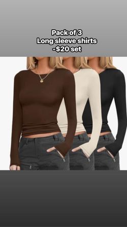 Long Sleeve Shirt set of 3