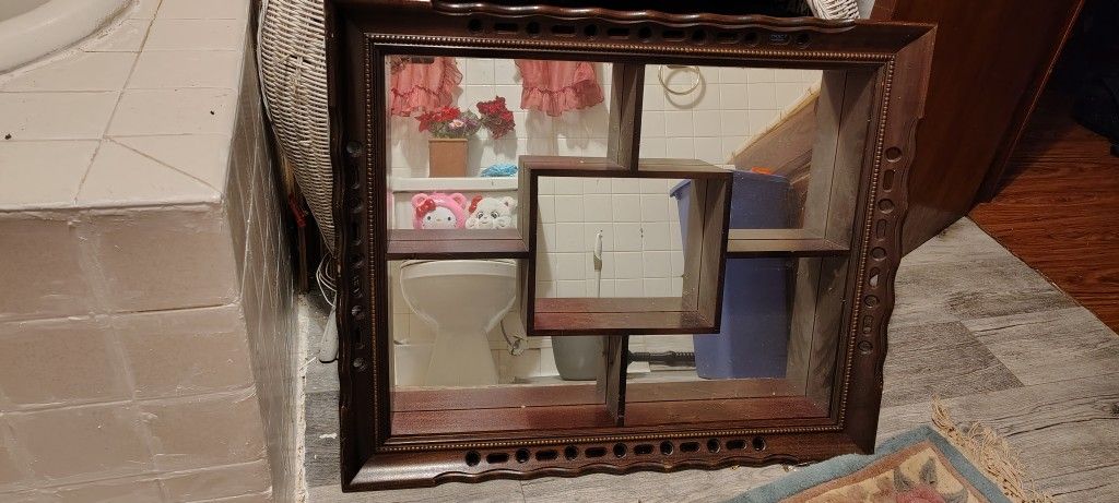 Vintage Shadow Box Mirror