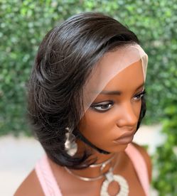Lace front bob wig