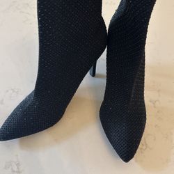 Black Sequin booties