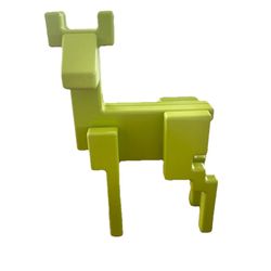Ikea Monika Mulder Metal Enameled Art Deco Deer Lime Green Pixel Art