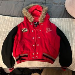 Ecko Red Women’s Large Red Varsity Jacket (Rare/Vintage) 