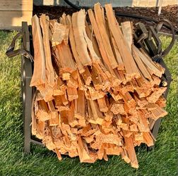 Decorative firewood holder
