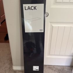 Ikea Lack Shelves Black- Brown 43 1/4 X 10 1/4