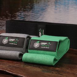 Hip Booty Bands Fabric Resistance Bands for Yoga Home Workout (Set of 3)