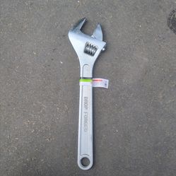 Like new PITTSBURGH 18 in. Adjustable Wrench