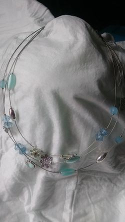 Flower multi layered necklace#006