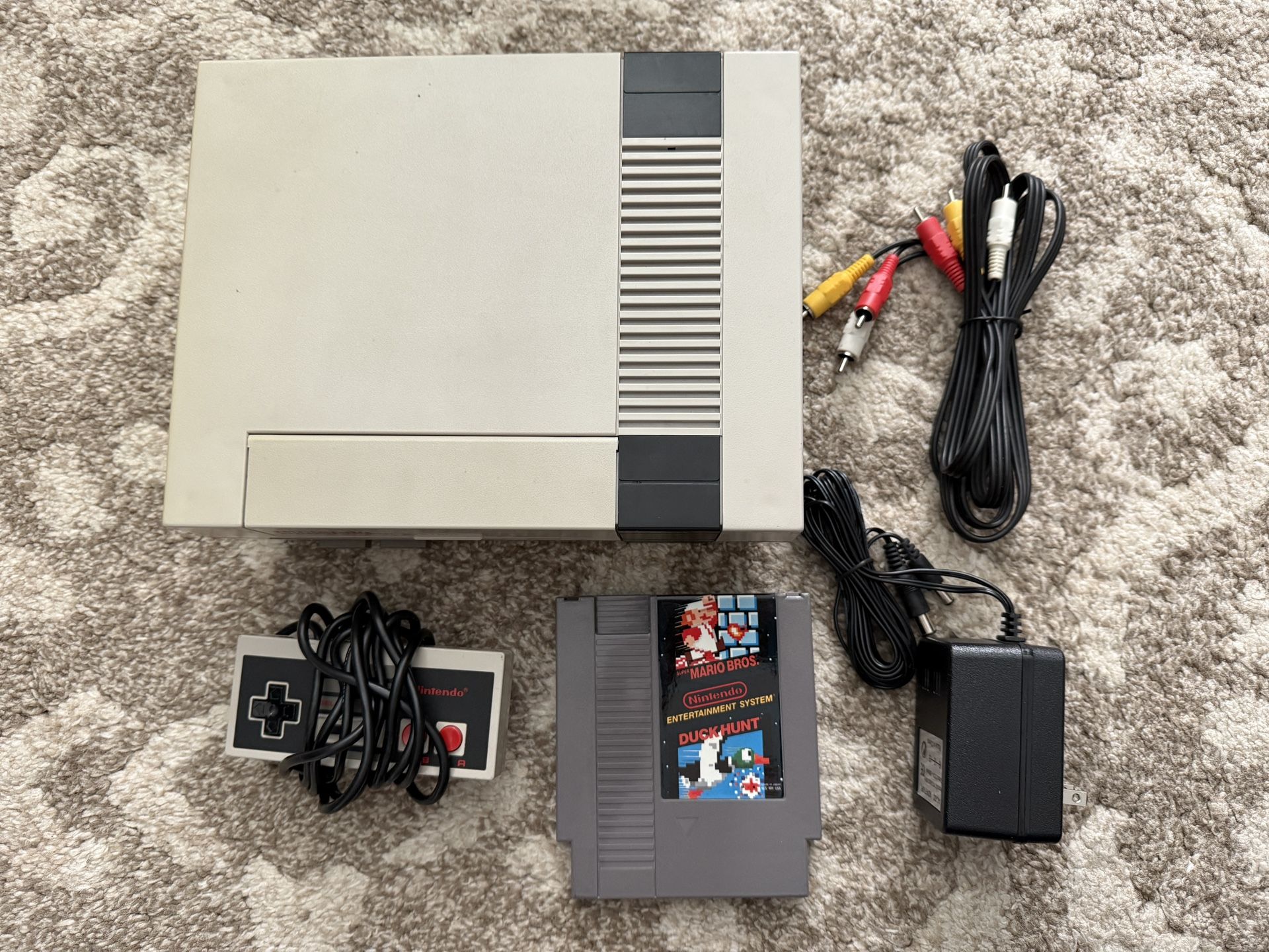 Nintendo Nes Console With Super Mario Bros
