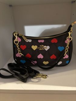 Coach colorful heart purse