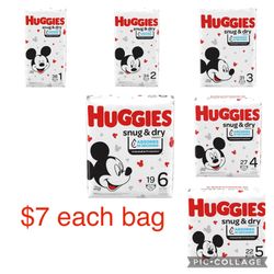 Huggies Diapers From Size 1 To 6