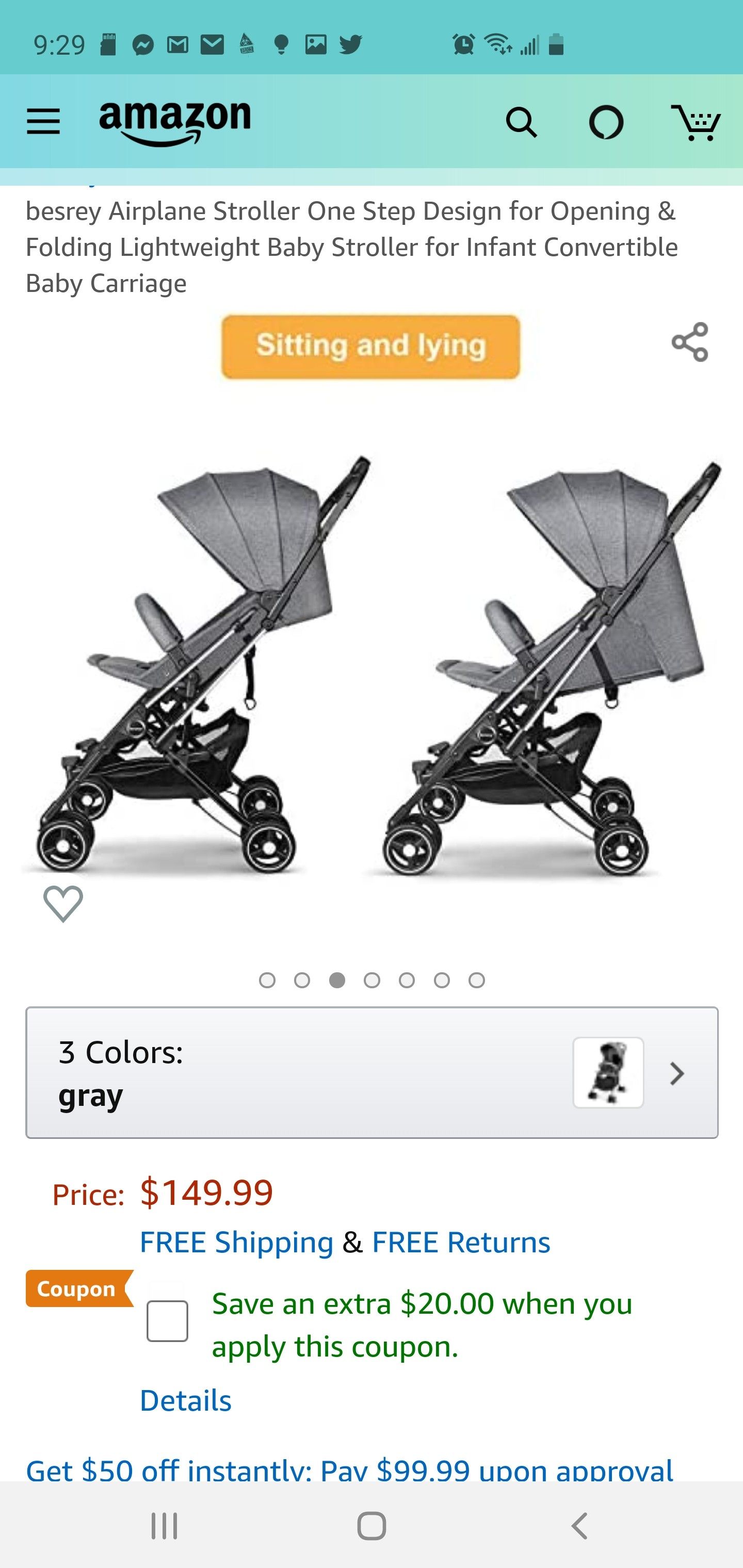 Besrey baby stroller