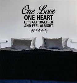 PRE MADE Wall Decal Home Decor Bob Marley