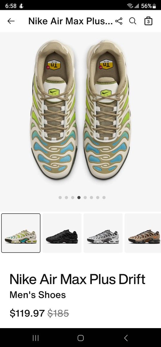 Brand New Nike Air Max Plus Drift Size 11.5 $95 Pickup In Oakdale