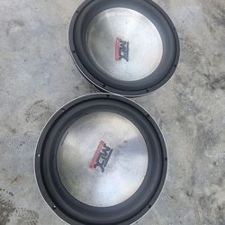 15 mtx thunder 9500 subwoofers old school competition in good condition