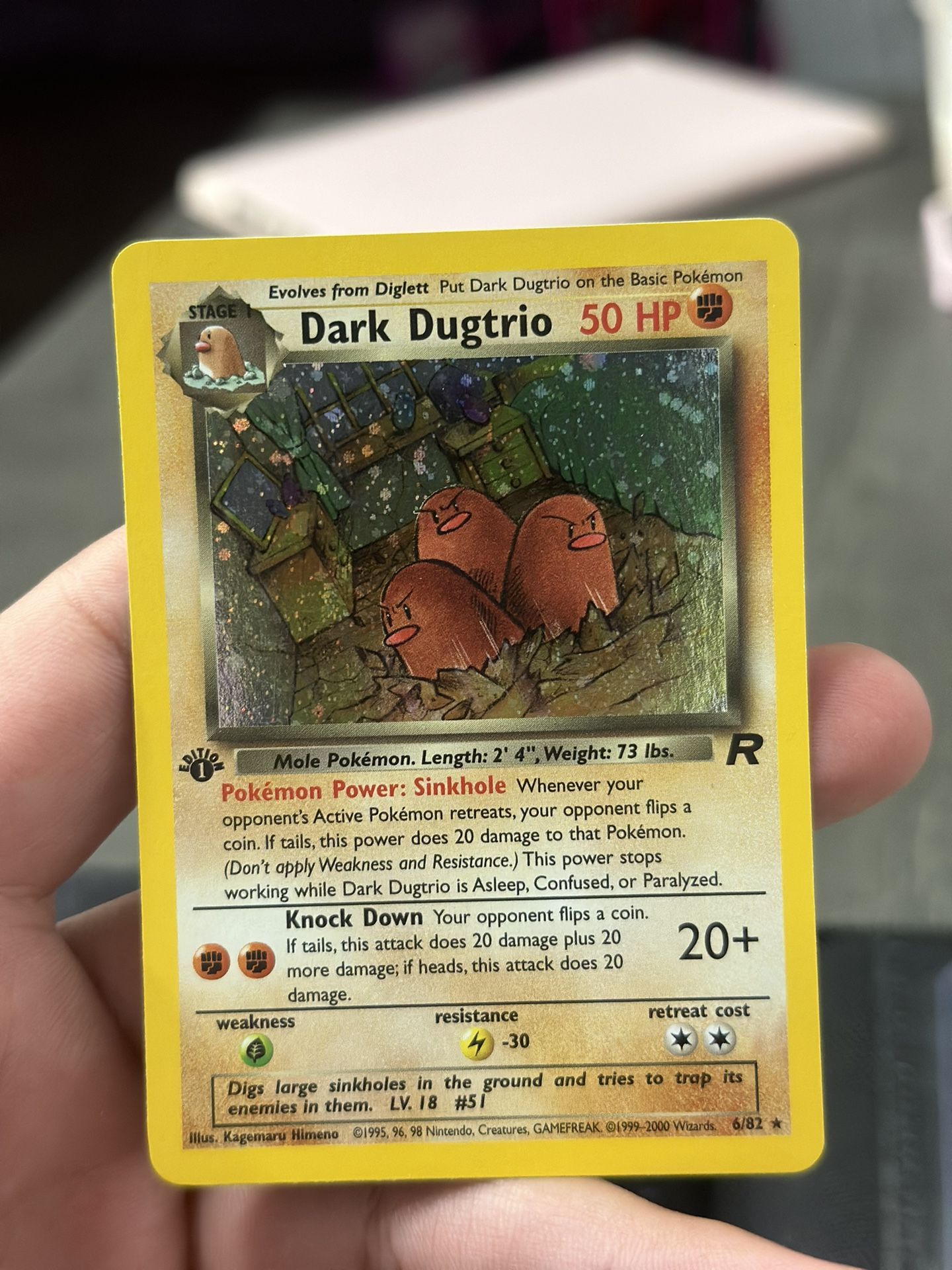 Dark Dugtrio 1st Edition Holo