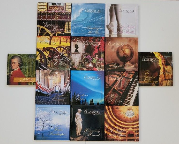 In Classical Mood 13 CDS with Hard Back Book & Classical Mozart Masterpiece