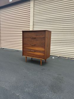MidCentury Modern RefinishedHighboy Dresser.