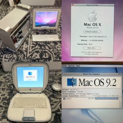 Vintage Apple Bundle – Power Mac G5 Dual + iBook Clamshell + Peripherals – Working!
