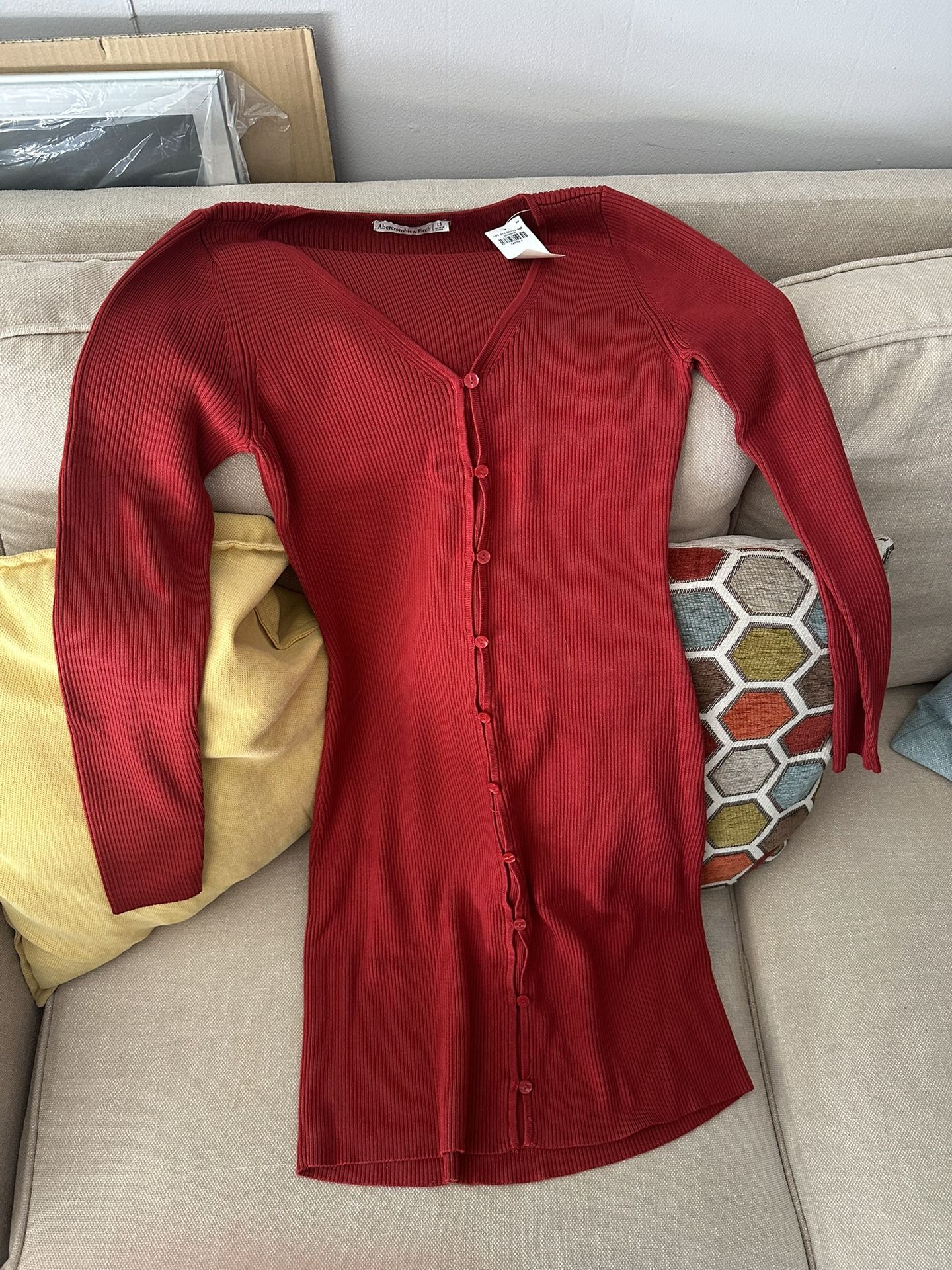 Abercrombie And Fitch Red Dress