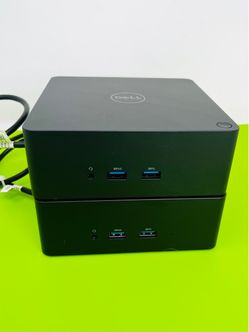 SET OF 2: Dell K16A USB-C Thunderbolt Docking Station K16A NO AC ADAPTER - USED