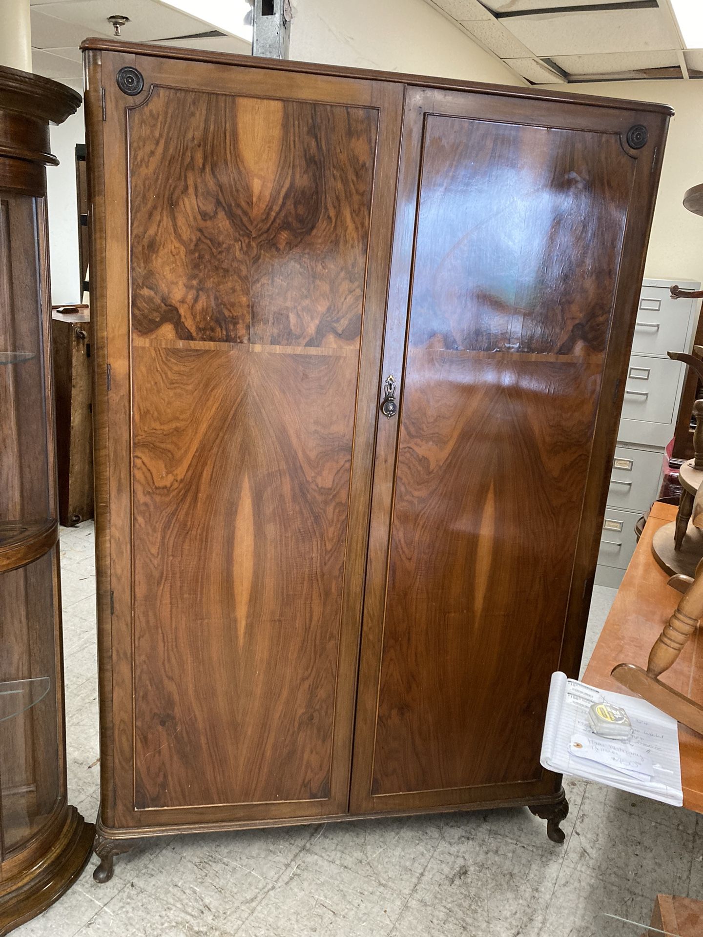 Flame Mahogany Armoire