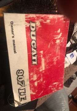Ducati 907 ie owners manual