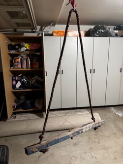 Wooden Swing with Rope