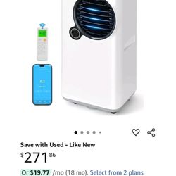 Portable AC Unit, 1600 BTU With Remote 