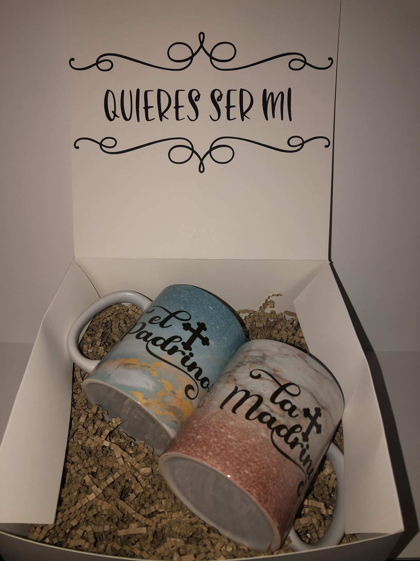 Godparent Proposal Box/ Madrina Padrino Caja De Regalo