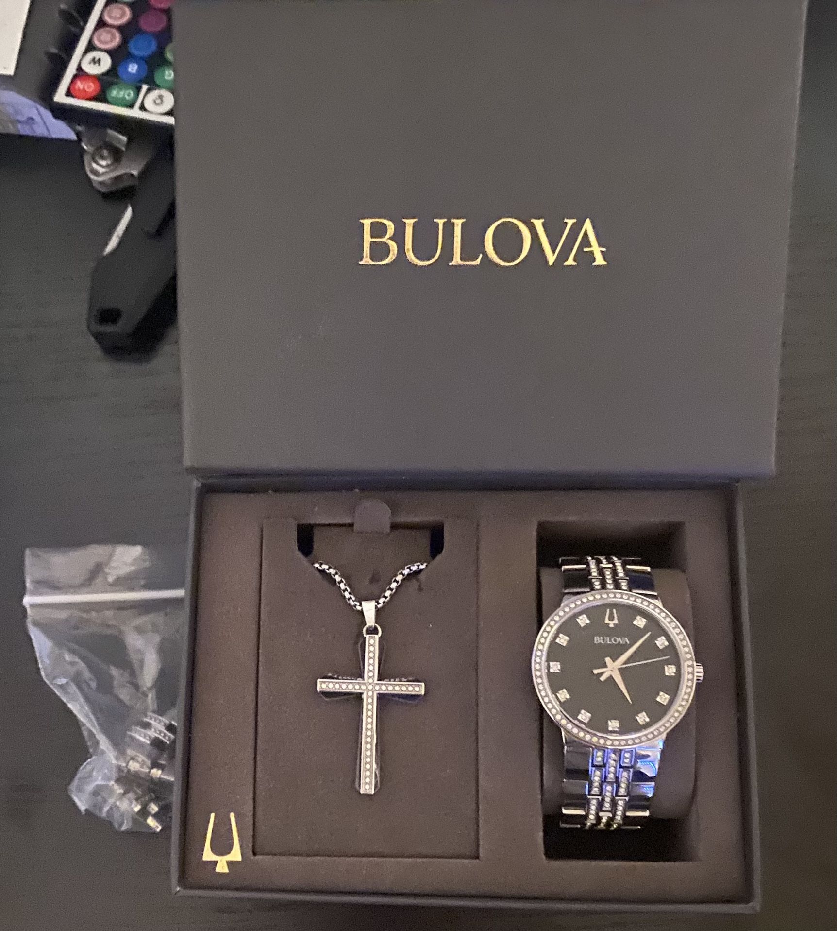 Bulova Watch And Necklace 