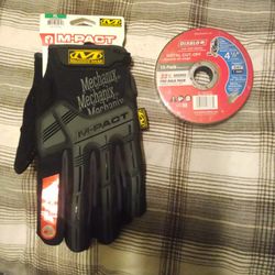Mechanix Gloves XL and Pack of Diablo Cutoff Wheels 