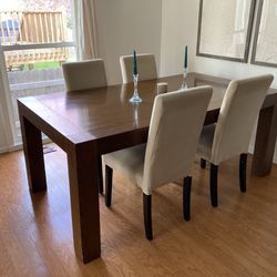 Large Dining Table + 8 Chairs 