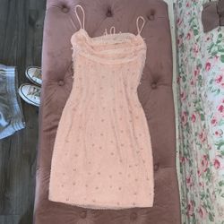 Oh Polly Pink Pearl Dress