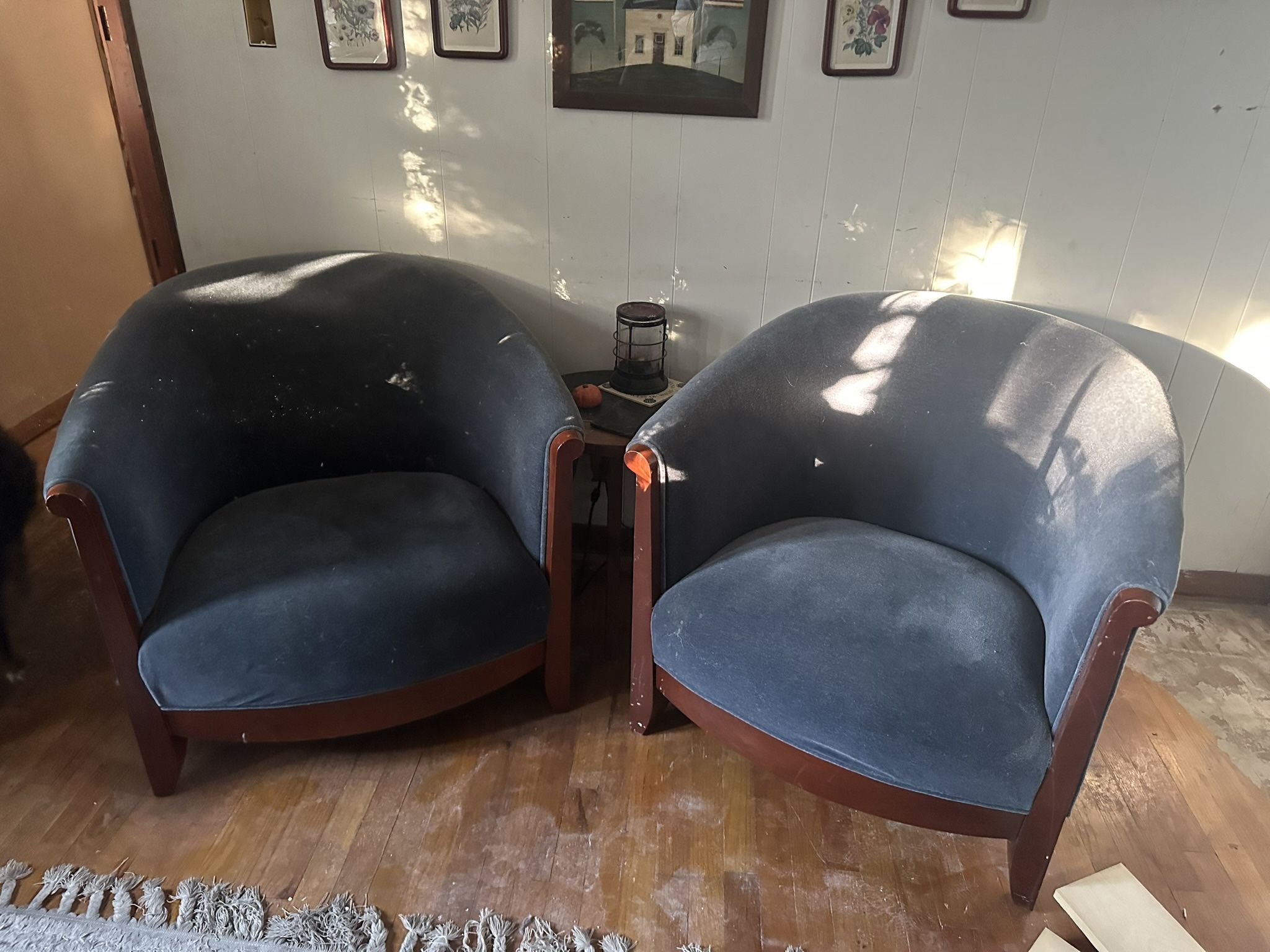 Matching Blue Office/Lounge Chairs
