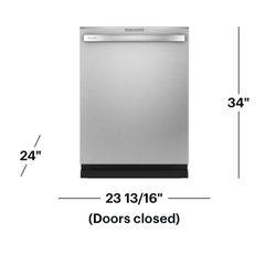 💦NEW GE Profile Hidden Control Built-In Dishwasher Stainless Steel Tub Fingerprint Resistance 3rd R