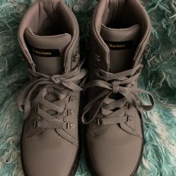 Dr. Martens Gray Boots Size 9 Women’s