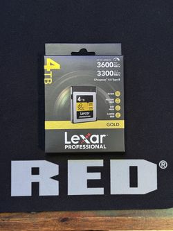 Lexar Professional GOLD CFexpress 4.0 Type B Card - 3000MB/s Sustained Write Speed