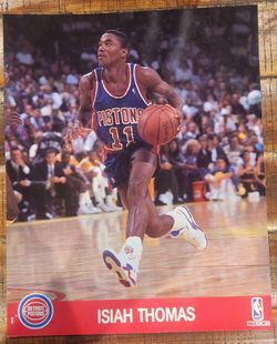 NBA hoops Isiah Thomas action photos (8x10'') Detroit Pistons