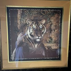 Vintage Home Interiors Tiger Pic 