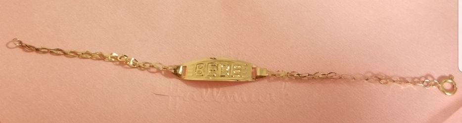 new 18 k real gold baby bracelet
