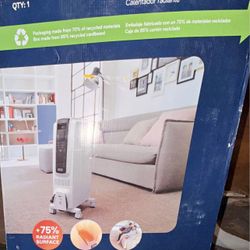 De'Longhi Dragon Digital Oil Filled Radiator Heater, 1500W Electric Space Heater for indoor use