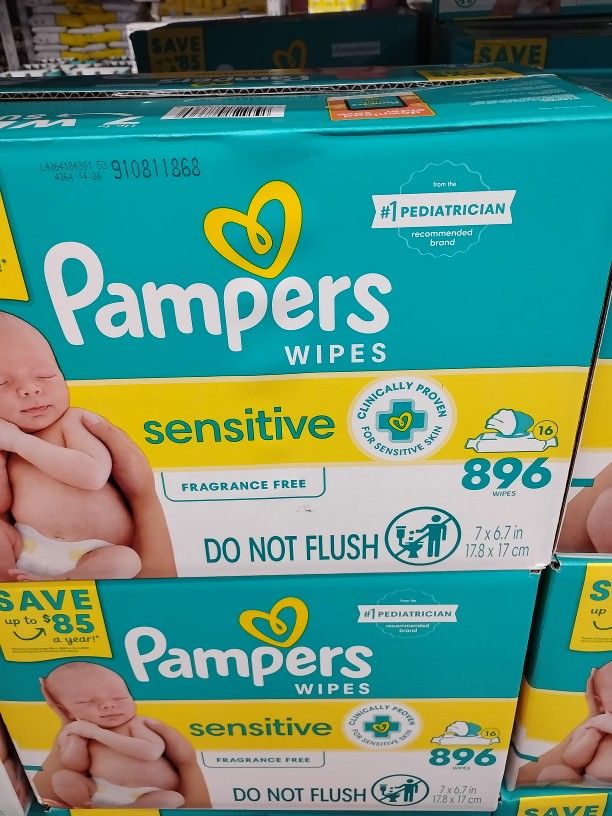 Pampers Baby Wipes. 896 Count