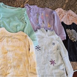 Girls 5T Used Sweatshirts Lot Of 7
