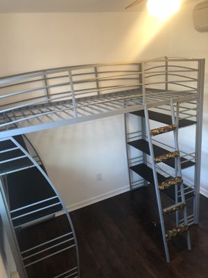 New And Used Desks For In Newark Nj Offerup Dorel Dhp Studio Twin Metal Loft Bed With Desk And Shelves Silver For In