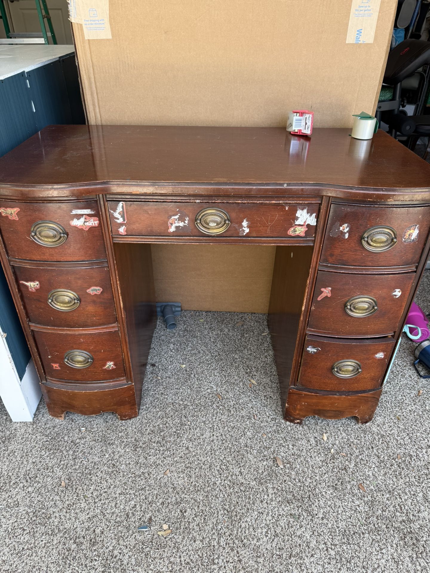 Free Solid Wood Desk