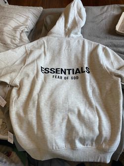 ESSENTIAL Hoodies  Grey/oatmeal size S