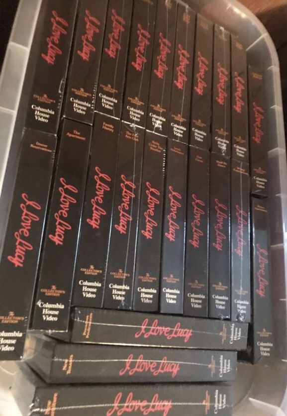 Complete 60 VHS Set of I Love Lucy’s some opened ALL 60